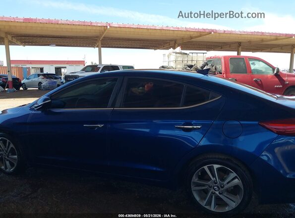 5NPD84LFXHH130903 2017 HYUNDAI ELANTRA Blue 360 interior view