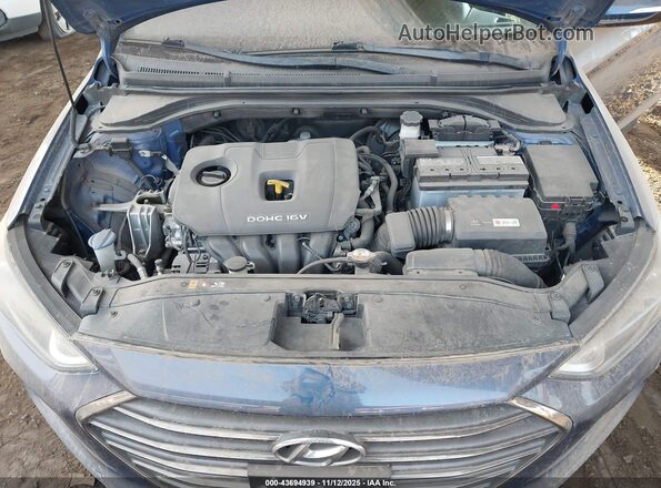 5NPD84LFXHH130903 2017 HYUNDAI ELANTRA Blue Rear view