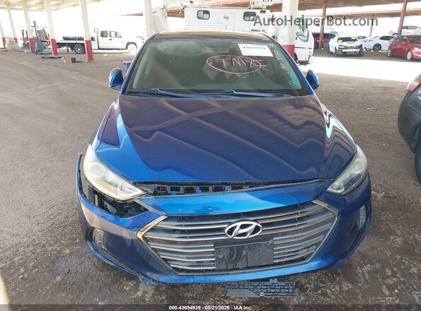 5NPD84LFXHH130903 2017 HYUNDAI ELANTRA Blue Front view