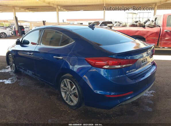 5NPD84LFXHH130903 2017 HYUNDAI ELANTRA Blue Rear left