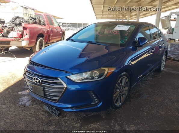 5NPD84LFXHH130903 2017 HYUNDAI ELANTRA Blue Front left