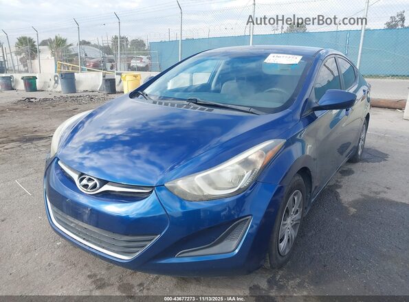 5NPDH4AE0GH694035 2016 HYUNDAI ELANTRA Blue Przód lewy