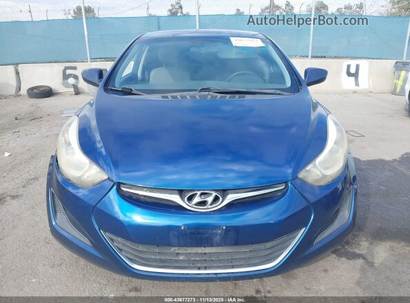 5NPDH4AE0GH694035 2016 HYUNDAI ELANTRA Blue Widok deski rozdzielczej