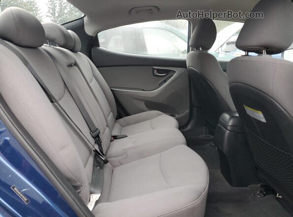 5NPDH4AE1GH707293 2016 HYUNDAI ELANTRA Синий Вид задних сидений