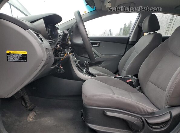 5NPDH4AE1GH707293 2016 HYUNDAI ELANTRA Синий Вид салона спереди