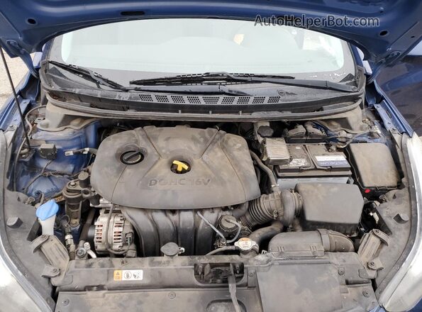 5NPDH4AE1GH707293 2016 HYUNDAI ELANTRA Синий Вид задней части салона