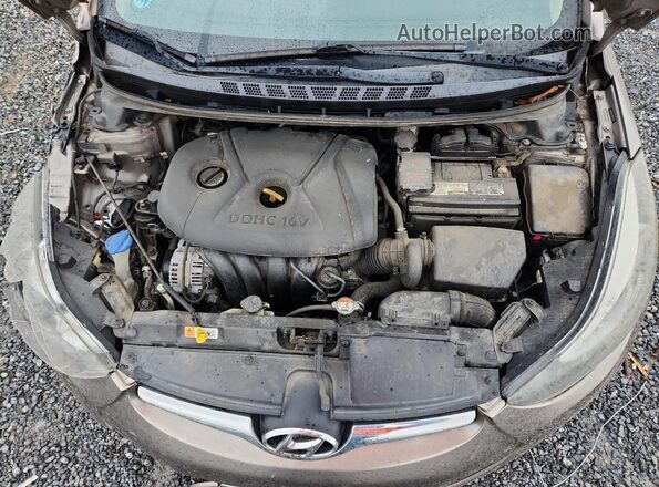 5NPDH4AE3GH758228 2016 HYUNDAI ELANTRA Gray Widok wnętrza z tyłu
