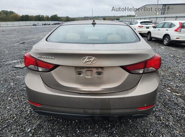 5NPDH4AE3GH758228 2016 HYUNDAI ELANTRA Gray Widok z tyłu