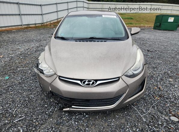 5NPDH4AE3GH758228 2016 HYUNDAI ELANTRA Gray Widok z przodu