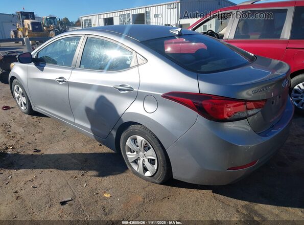 5NPDH4AE6GH757252 2016 HYUNDAI ELANTRA Silver უკანა მარცხენა