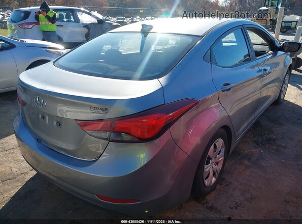 5NPDH4AE6GH757252 2016 HYUNDAI ELANTRA Silver უკანა მარჯვენა