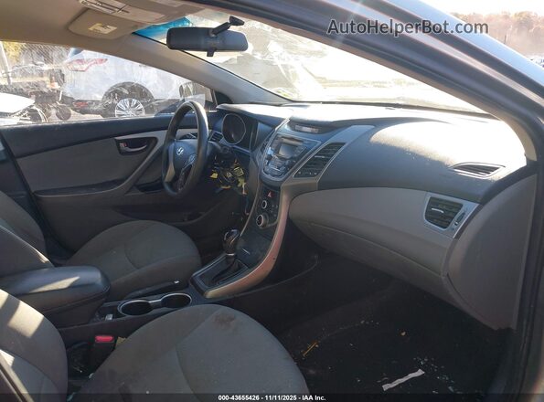 5NPDH4AE6GH757252 2016 HYUNDAI ELANTRA Silver წინა სალონის ხედი