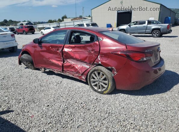 5NPDH4AE8GH667102 2016 HYUNDAI ELANTRA Red Tył lewy