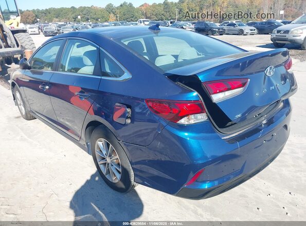 5NPE24AF0JH657007 2018 HYUNDAI SONATA Blue Հետևի ձախ