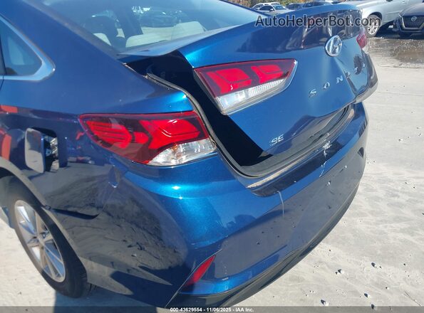 5NPE24AF0JH657007 2018 HYUNDAI SONATA Blue 