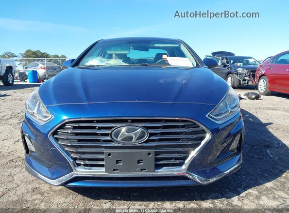 5NPE24AF0JH657007 2018 HYUNDAI SONATA Blue Առջևի վահանակի տեսք