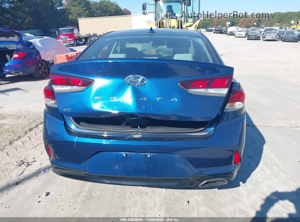 5NPE24AF0JH657007 2018 HYUNDAI SONATA Blue 