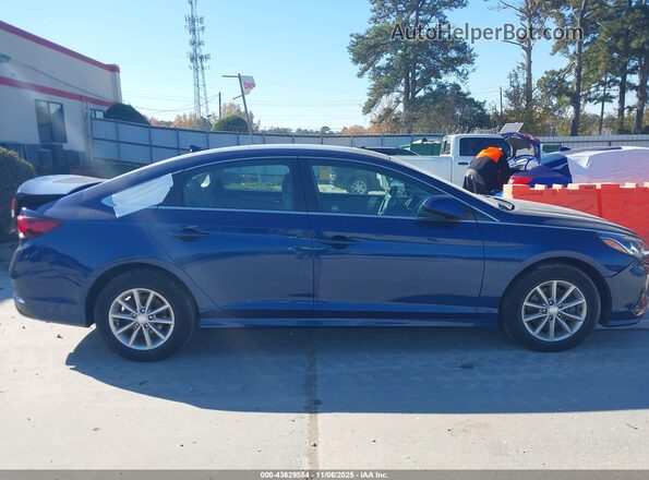 5NPE24AF0JH657007 2018 HYUNDAI SONATA Blue Սարքավորումների վահանակի տեսք