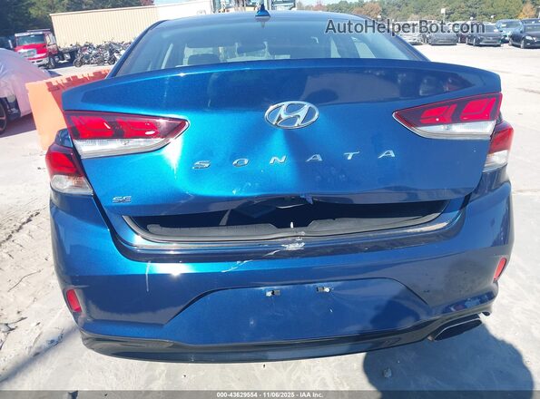 5NPE24AF0JH657007 2018 HYUNDAI SONATA Blue 