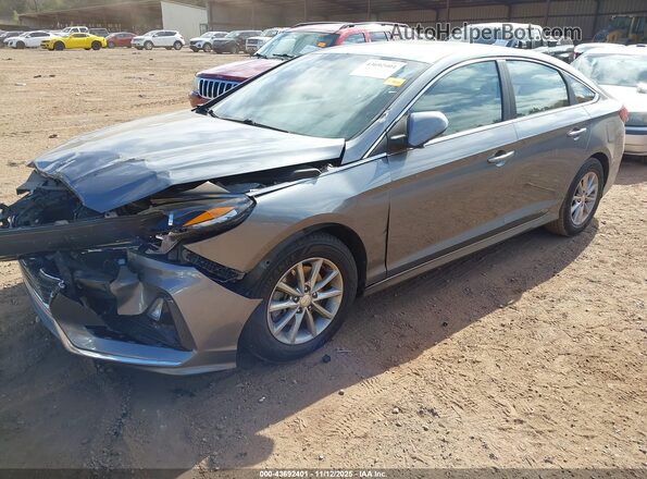 5NPE24AF4KH731448 2019 HYUNDAI SONATA Gray Vista tres cuartos delantera izquierda
