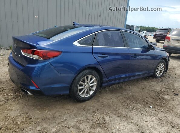 5NPE24AF5JH601886 2018 HYUNDAI SONATA Blue Задня права чверть