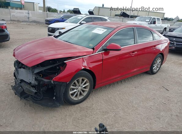 5NPE24AF5JH612287 2018 HYUNDAI SONATA Red 