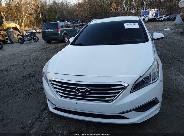5NPE24AF6GH314985 2016 HYUNDAI SONATA White Դիմացի տեսք