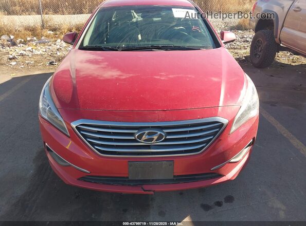 5NPE24AFXHH514723 2017 HYUNDAI SONATA Red Widok zestawu wskaźników