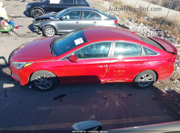 5NPE24AFXHH514723 2017 HYUNDAI SONATA Red Widok wnętrza 360 stopni