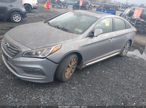 5NPE34AF1HH494097 2017 HYUNDAI SONATA Gray Vista tres cuartos delantera izquierda