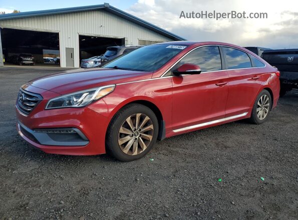 5NPE34AF4HH552655 2017 HYUNDAI SONATA Red 