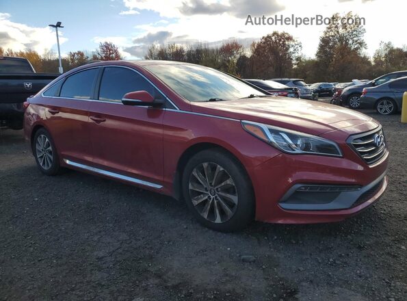 5NPE34AF4HH552655 2017 HYUNDAI SONATA Red 