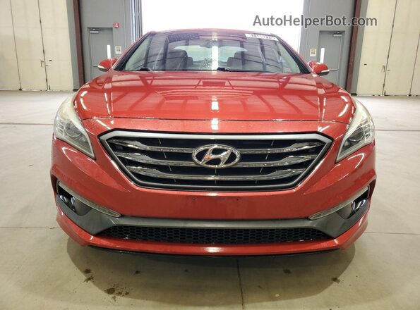 5NPE34AF4HH552655 2017 HYUNDAI SONATA Red წინა ხედი