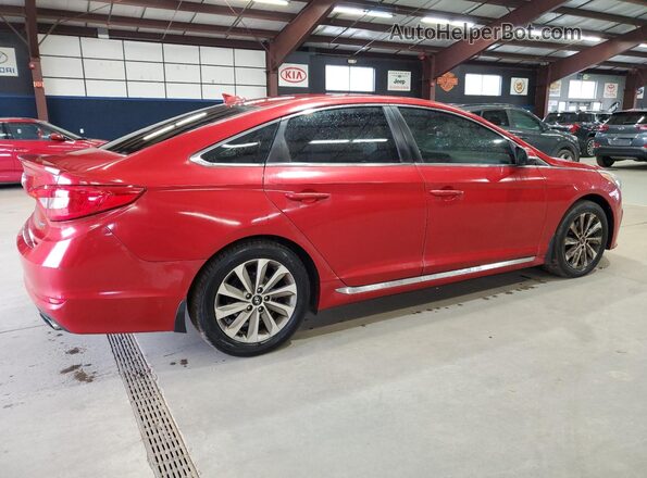 5NPE34AF4HH552655 2017 HYUNDAI SONATA Red უკანა მარჯვენა