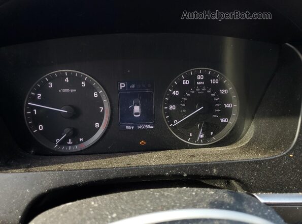 5NPE34AF4HH552655 2017 HYUNDAI SONATA Red ხელსაწყოთა პანელის ხედი