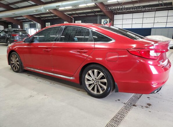 5NPE34AF4HH552655 2017 HYUNDAI SONATA Red უკანა მარცხენა