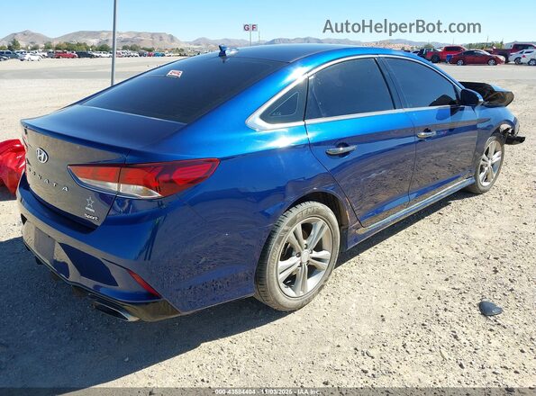 5NPE34AF6JH717076 2018 HYUNDAI SONATA Blue 