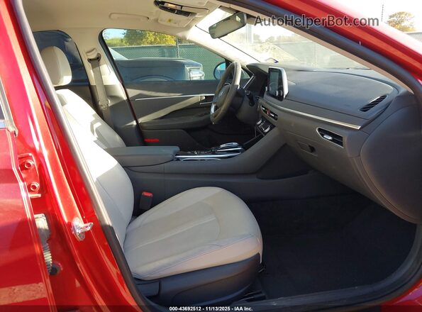 5NPEF4JA0LH001899 2020 HYUNDAI SONATA Red Vista interior delantera