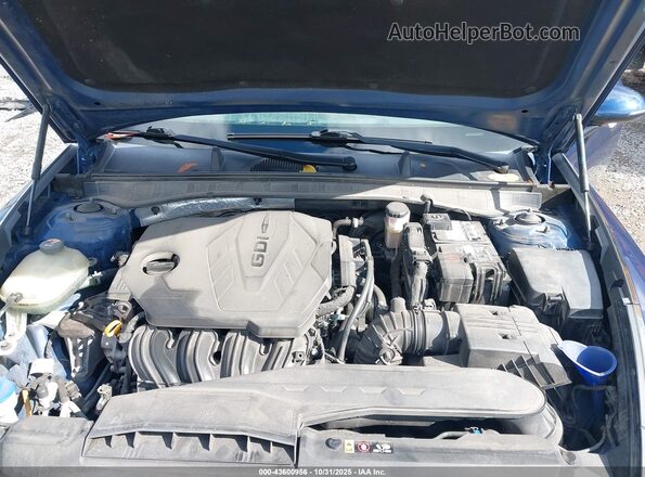 5NPEF4JAXLH048745 2020 HYUNDAI SONATA Blue უკანა ხედი
