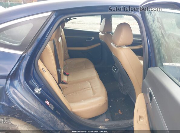 5NPEF4JAXLH048745 2020 HYUNDAI SONATA Blue VIN კოდის სტიკერის ხედი