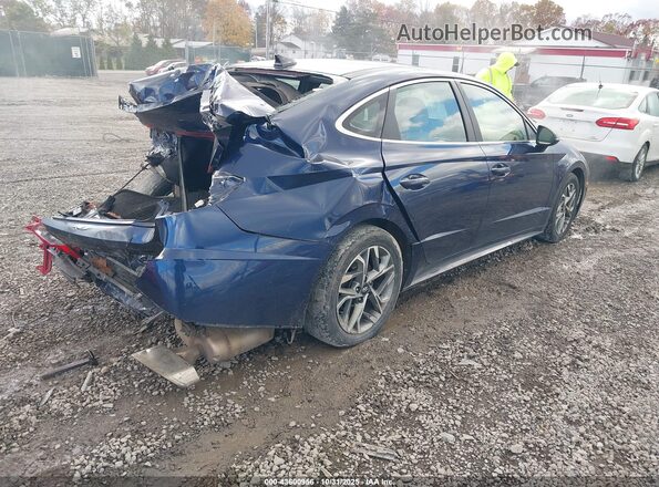 5NPEF4JAXLH048745 2020 HYUNDAI SONATA Blue უკანა მარჯვენა