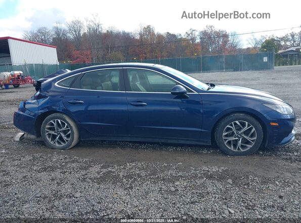 5NPEF4JAXLH048745 2020 HYUNDAI SONATA Blue სალონის 360-გრადუსიანი ხედი