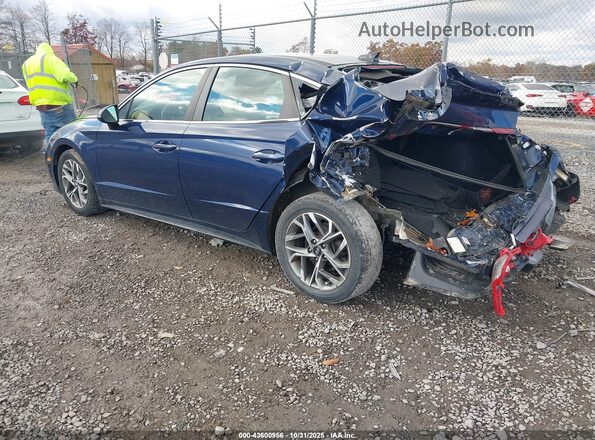 5NPEF4JAXLH048745 2020 HYUNDAI SONATA Blue უკანა მარცხენა