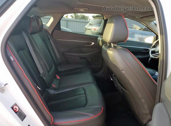 5NPEF4JAXMH072562 2021 HYUNDAI SONATA Белый Вид задних сидений