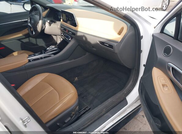 5NPEH4J20LH032847 2020 HYUNDAI SONATA White Vista interior delantera