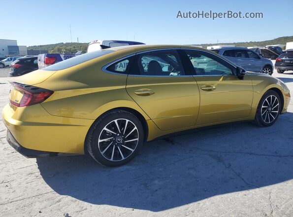 5NPEJ4J25LH049809 2020 HYUNDAI SONATA Gold Задня права чверть