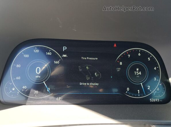 5NPEJ4J25LH049809 2020 HYUNDAI SONATA Gold Вид щитка приладів