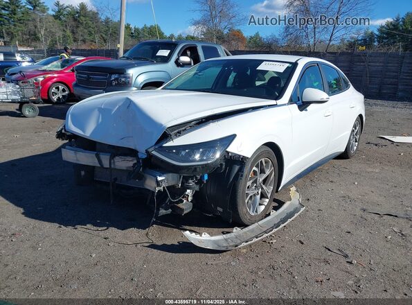 5NPEL4JA2MH100752 2021 HYUNDAI SONATA White Передня ліва чверть