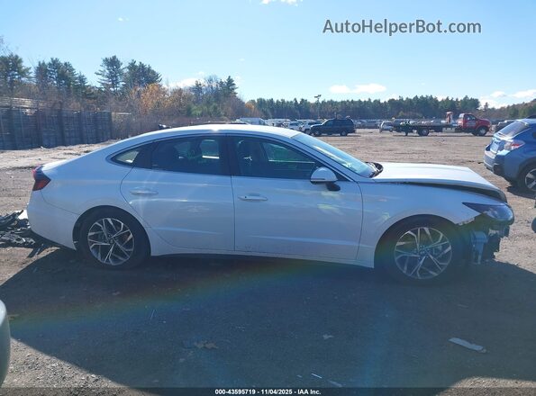 5NPEL4JA2MH100752 2021 HYUNDAI SONATA White Вид задньої частини салону