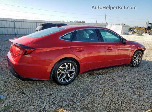 5NPEL4JAXLH026480 2020 HYUNDAI SONATA Red Trasero derecho